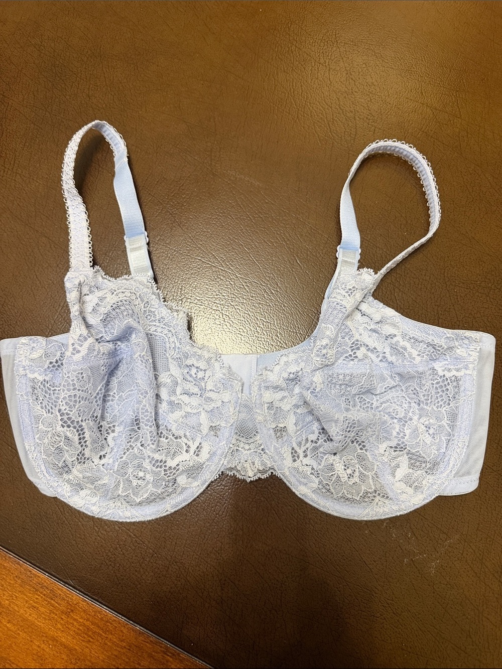 Wacoal Light Blue/lavender Lace Underwire Bra size 38DD new no tags